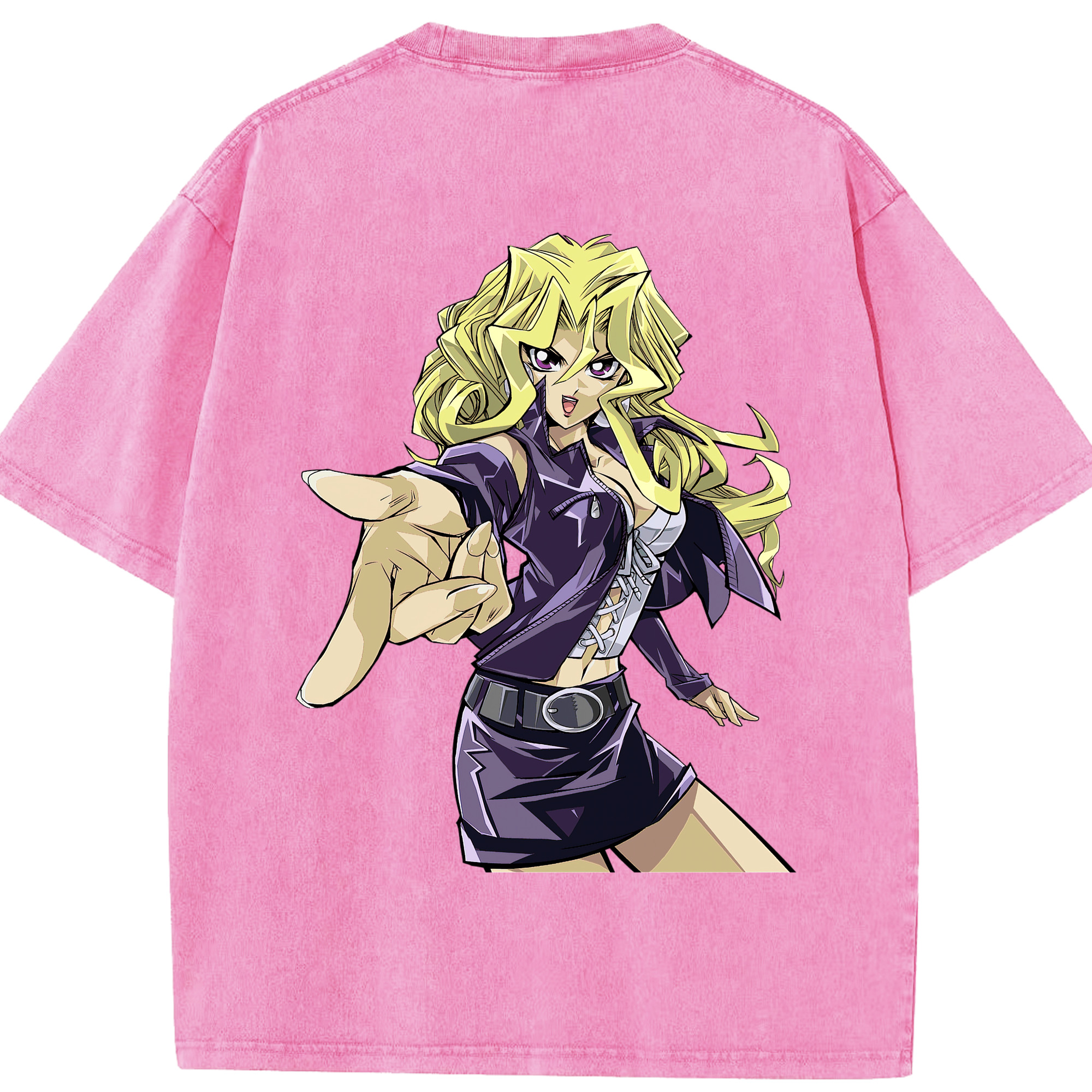 （画像用） 遊☆戯☆王 Yu-Gi-Oh! 綿100% ヴィンテージ風 半袖Tシャツ（背面プリント）